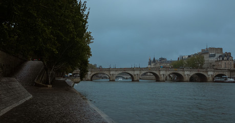 Seine River cobblestone path