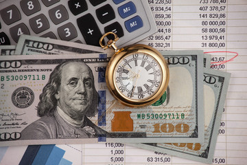 Accessories for doing business in the office, on the table