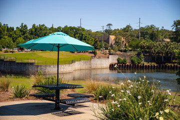 Picnic table at the park