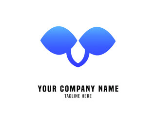 Abstract Logo Vector Gradient Spectacles