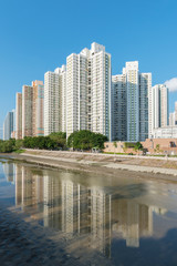 Fototapeta premium High rise residential building in Hong Kong city