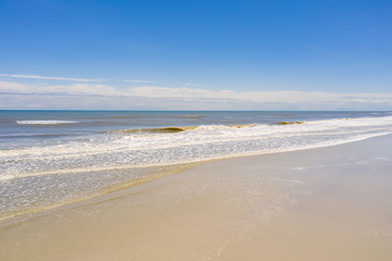 Photo of ocean waves crashing on shore Jacksonville Beach FL