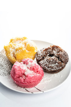malaysian traditional food apam nasi on white plate and background