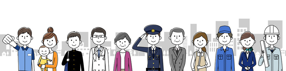 街の人々 働く人