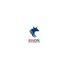 Bison logo icon vector template illustration