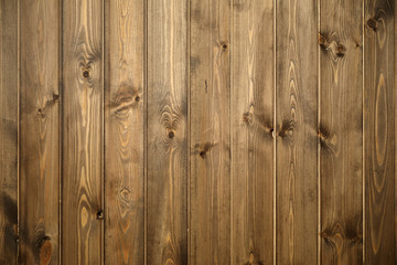 Fototapeta premium Shield made of wood texture boards, brown color .