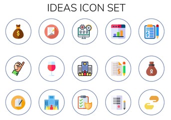 Modern Simple Set of ideas Vector flat Icons