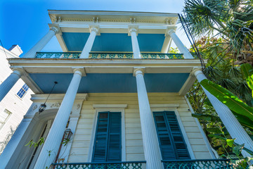 Blue Pillars House Garden District New Orleans Louisiana