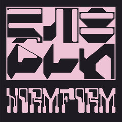 Postmodern Square Size Vector Cover Mockup