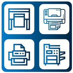 Set of printout icons