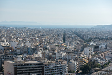 Fototapeta premium aerial view of Athens