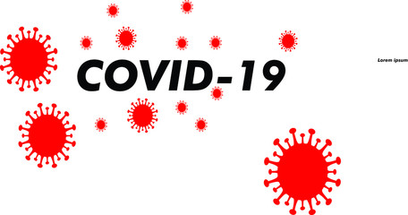 Covid 19 vector design. World Health Organization WHO introduced new official name for Coronavirus disease named COVID-19