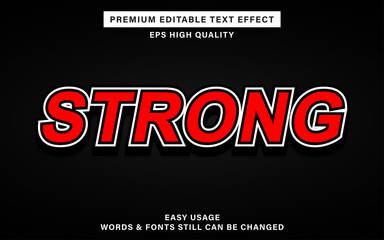 strong text effect