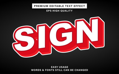 Obraz premium sign text effect