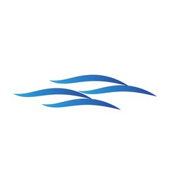 Wave logo template design. Icon wave illustration vector