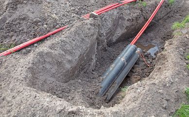 Installation of underground cable