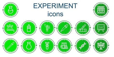 Editable 14 experiment icons for web and mobile