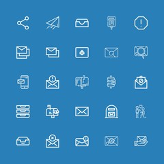 Editable 25 send icons for web and mobile