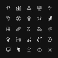 Editable 25 idea icons for web and mobile