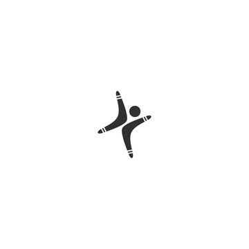 recommend clip art: boomerang and people vector illustration