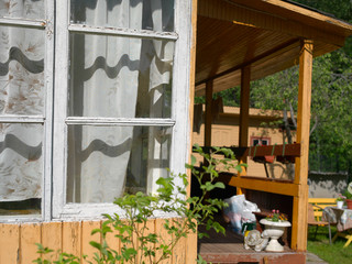 Old summerhouse with open veranda