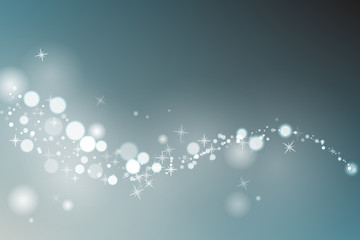 Particles with glow effect.