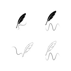 feather pen logo