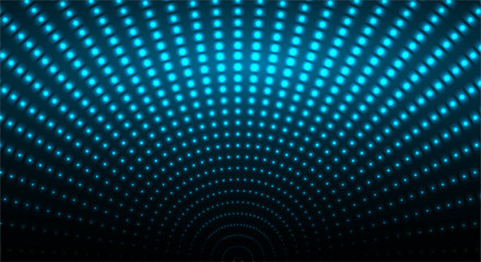 LED cinema screen for movie presentation. Light Abstract Technology background for computer graphic website internet and business. dark blue. Pixel, mosaic, table. point, spot, dot