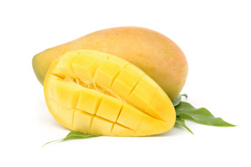 Mango isolated on white background.
