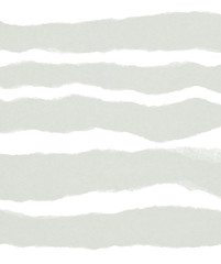 White torn paper collection, ripped blank mockup.