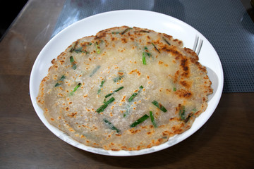 Potato pancakes. a traditional dish in Asia. Mashed potato. 