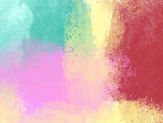 Colorful hand drawn watercolor stripes pattern abstract illustration background. Art with brush stroke backdrop