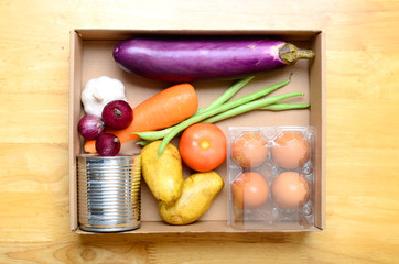 Coronavirus  covid-19 food donation.