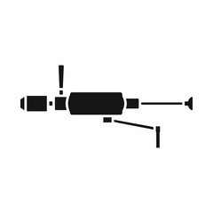 Isolated object of drill and equipment symbol. Web element of drill and instrument stock symbol for web.