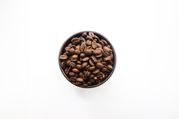 coffee beans, macro shot, background