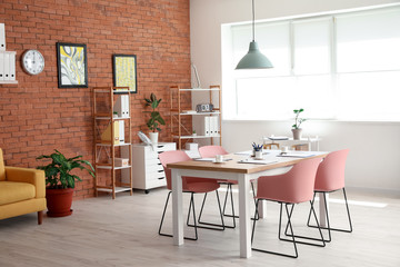 Interior of stylish modern office