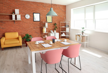 Interior of stylish modern office