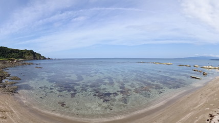The view of Sado in Niigata, Japan