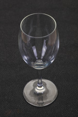 Empty glass cup