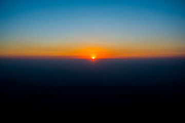 Beautiful Sunset view at mata Vaishnodevi darbar katra Jammu
