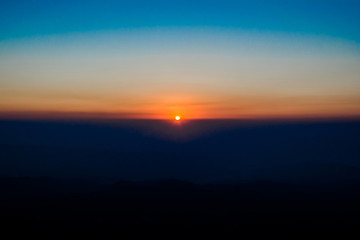 Beautiful Sunset view at mata Vaishnodevi darbar katra Jammu
