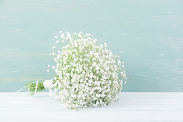 かすみ草のブーケ