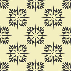 Seamless geometrical pattern on an off white background