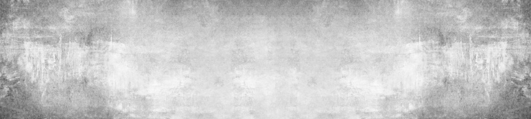 White gray concrete stone cement wall banner background panorama long