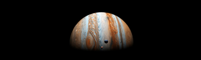 Jupiter in space concept