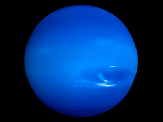 Neptune in space concept