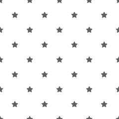 Seamless pattern with stars. Stock vector illustration isolated on white background.