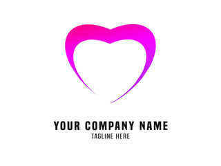 Abstract Logo Vector Gradient Love