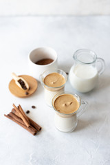 Iced Dalgona Coffee, a trendy fluffy creamy whipped coffee