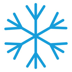Snowflake illustration vector on isolated white background. Printable Eps 10 file format.